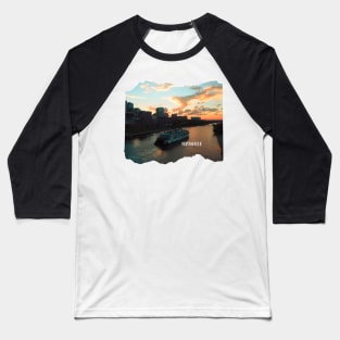 Cool sunset photography of Nashville Tennessee skyline sunset sky USA city break Baseball T-Shirt